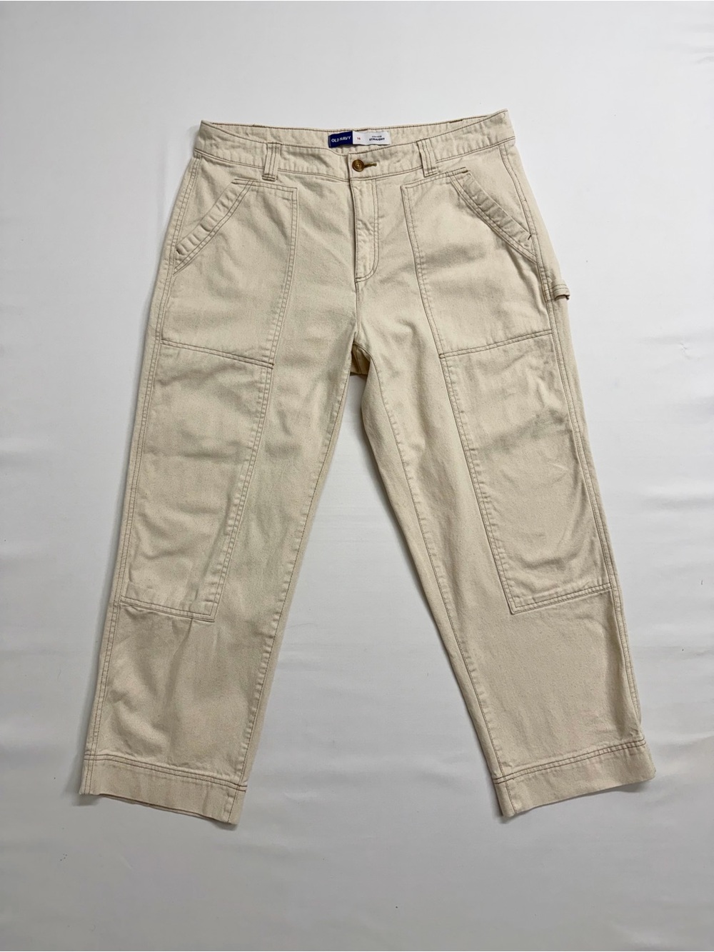 Old Navy Cream Utility Cargo Pants – Size 16